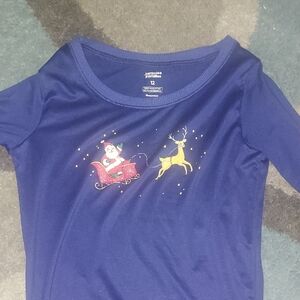Jammies For Your Families Navy Kids Pajama Top (Y12) Christmas
